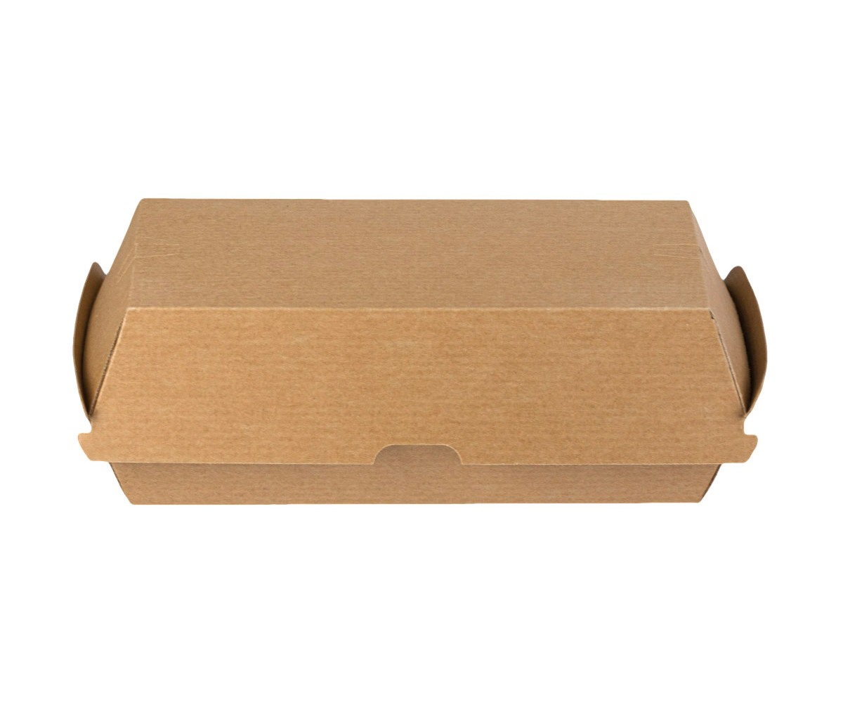 ΚΟΥΤΙ  ΦΑΓΗΤΟΥ ΧΑΡΤΙΝΟ ΚΡΑΦΤ LARGE SNACK BOX (20,5x10,5x8)- DURA SERIES FSC 100τεμ.