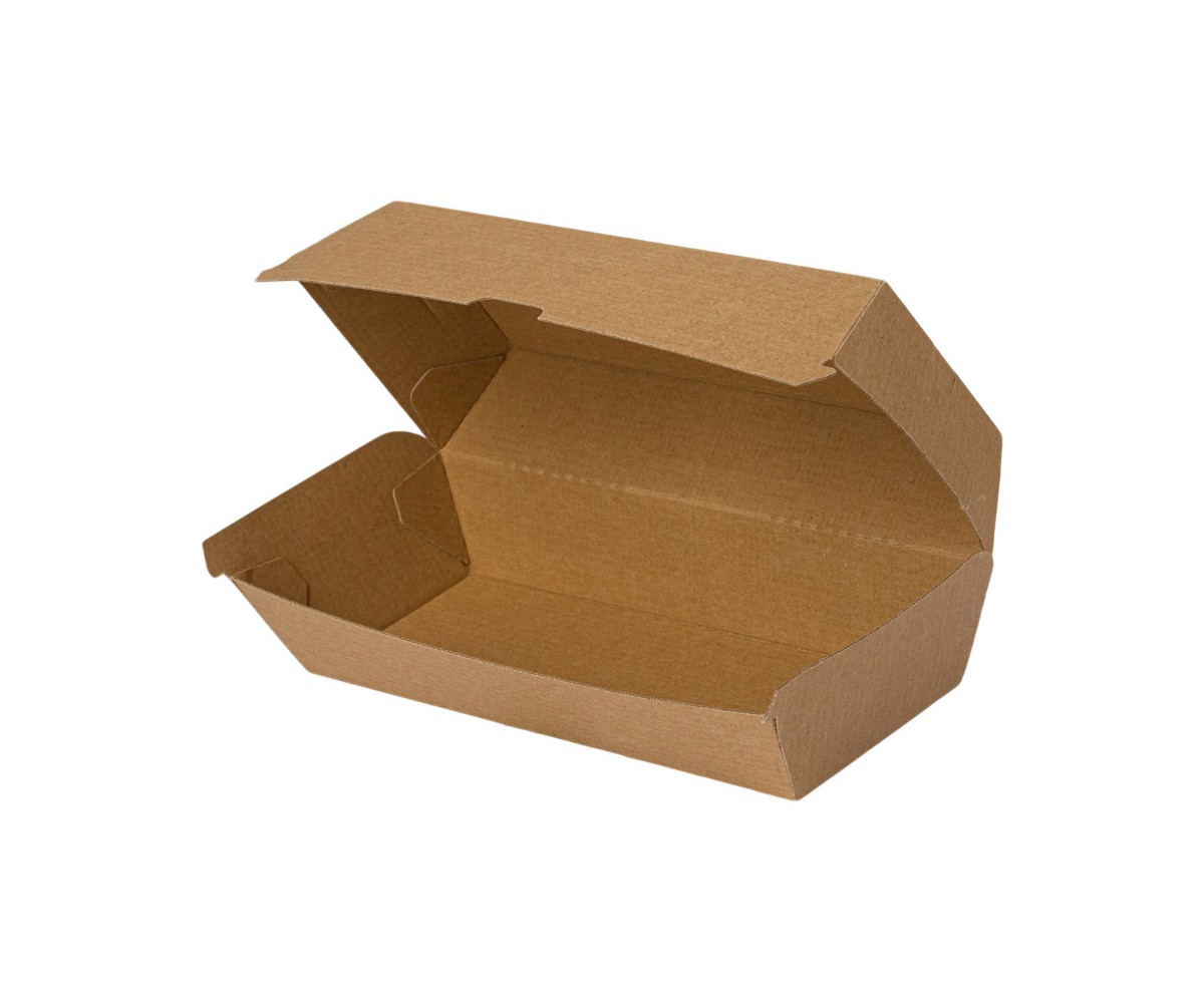 ΚΟΥΤΙ  ΦΑΓΗΤΟΥ ΧΑΡΤΙΝΟ ΚΡΑΦΤ LARGE SNACK BOX (20,5x10,5x8)- DURA SERIES FSC 100τεμ.