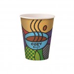 Xάρτινα Ποτήρια Μονού Τοιχώματος 12oz 90mm Cozy Cup