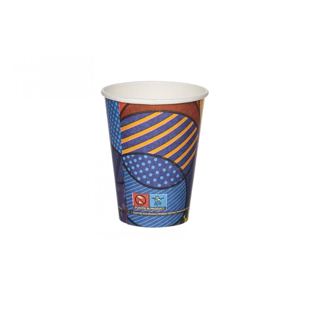 Xάρτινα Ποτήρια Μονού Τοιχώματος 12oz 90mm Cozy Cup