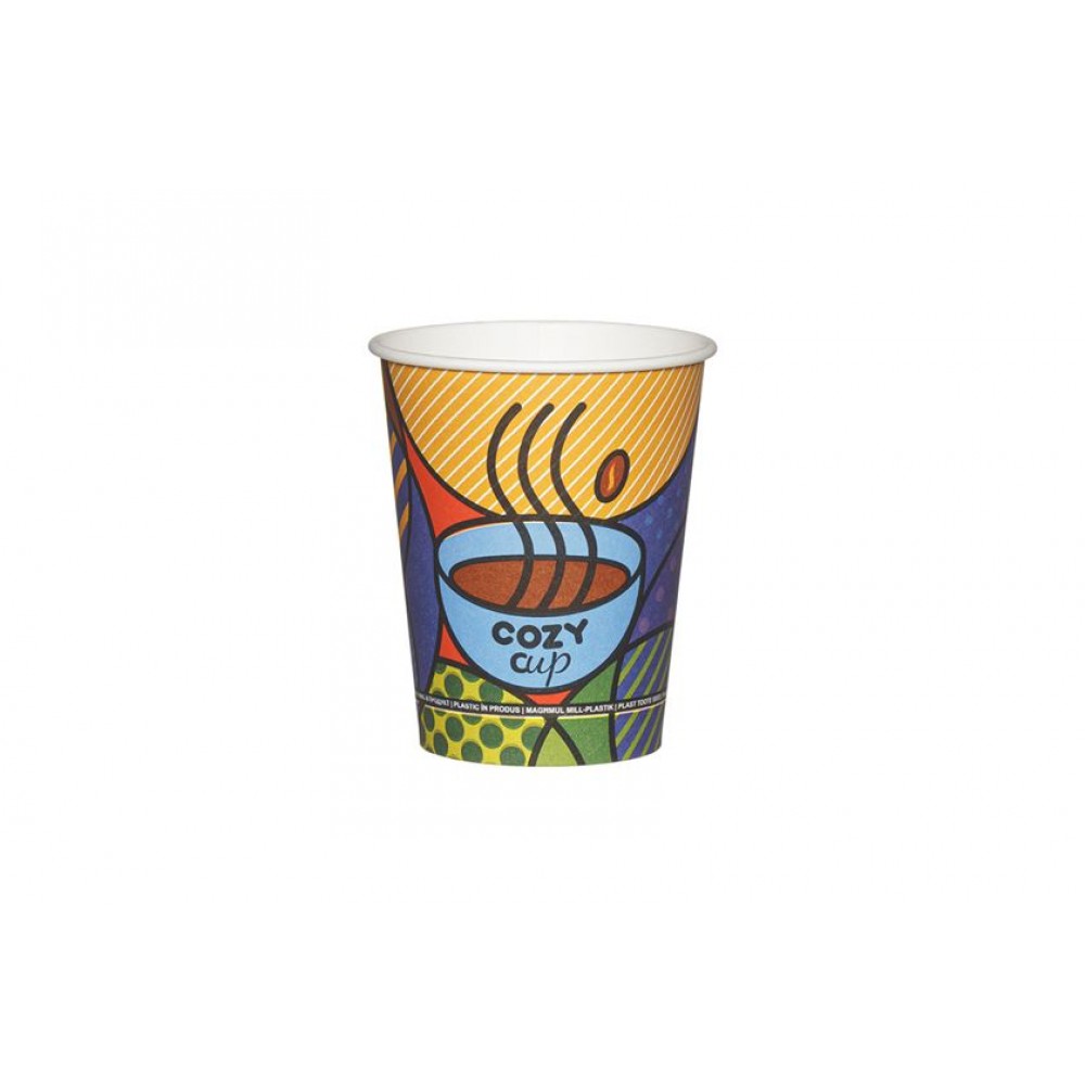 Xάρτινα Ποτήρια Μονού Τοιχώματος 8oz Cozy Cup