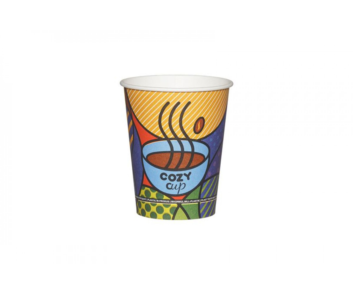 Xάρτινα Ποτήρια Μονού Τοιχώματος 8oz Cozy Cup